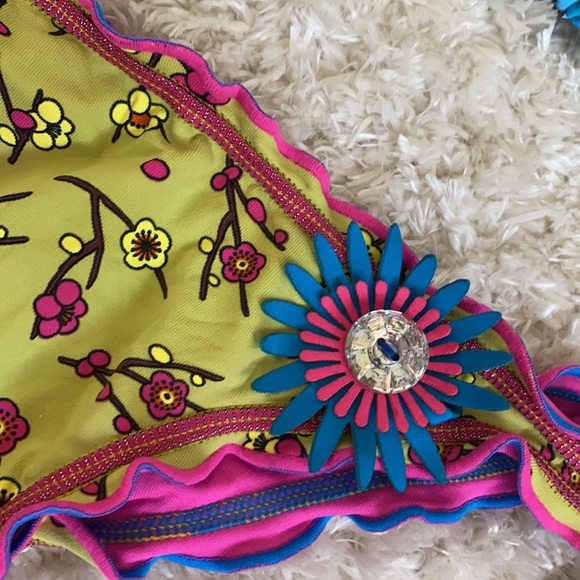 New Cocoa Beach Multicolor Flower Bikini size S - Picture 3 of 7